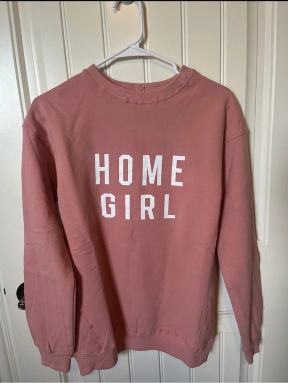 HOME GIRL Crewneck Sweatshirt - Dusty Rose